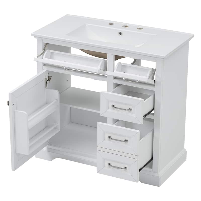 Bathroom Vanity Set with Ceramic Undermount Sink
