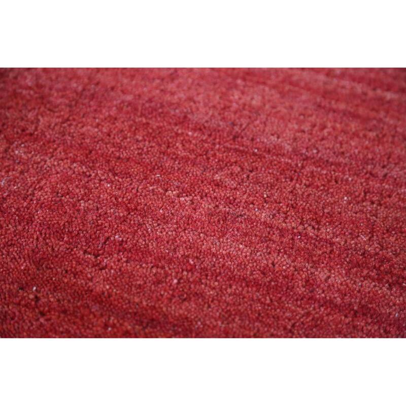 Hand Knotted Oriental 100% Wool Carpet Tribal Tribal Red Gabbeh Area Rug - 11' 4'' X 8' 1''