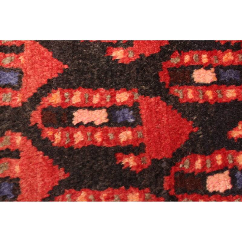 ECARPETGALLERY Hand-knotted Andelz Dark Red Wool Rug - 3'8 x 8'10