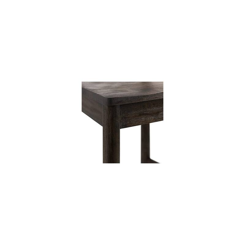 30 Inch Rustic Wooden Bar Stool with X-Back Design, Dark Brown Solid Wood Seat, Dining or Kitchen Counter Chair