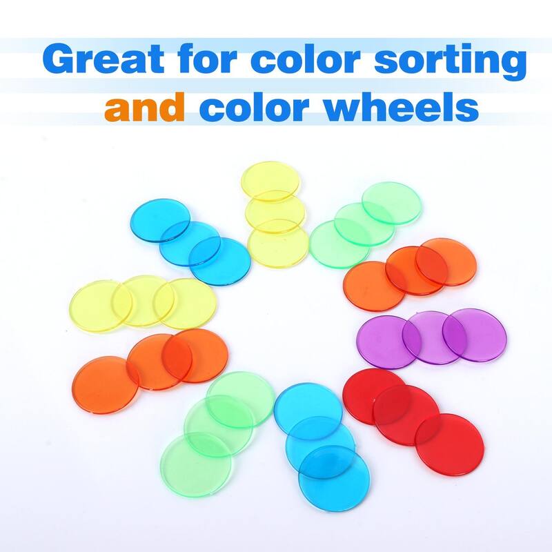 GSE™ 500-Pack 3/4-inch Plastic Bingo Chips for Bingo Game, Counting, Sorting, Science, Educational Markers