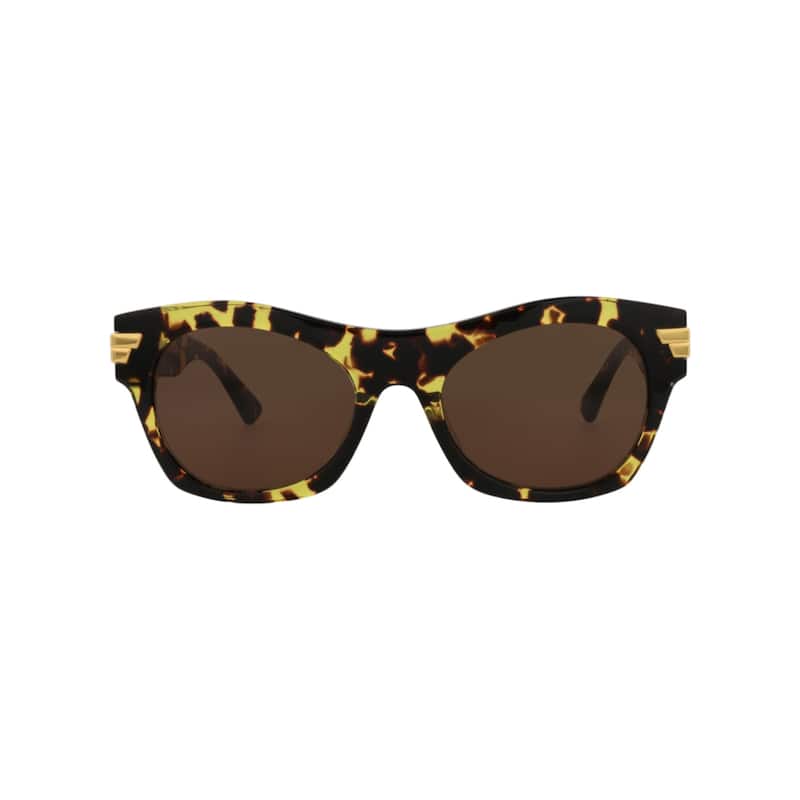 Bottega Veneta Square-Frame Acetate Sunglasses - Havana Havana Brown - Brown - Brown Lens