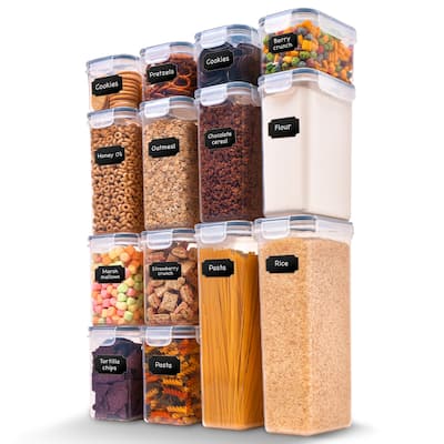 Cheer Collection Set of 14 Airtight Food Storage Containers - Set of 14