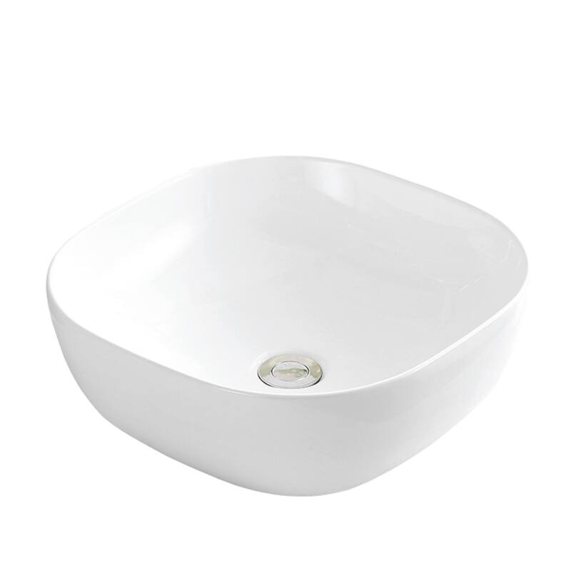 Karran Valera 17" Vitreous China Vessel Bathroom Sink in White
