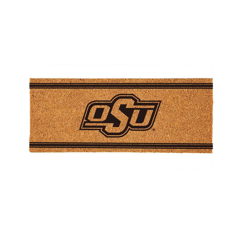 Oklahoma State University Monochrome Indoor/Outdoor Coir Door Mat