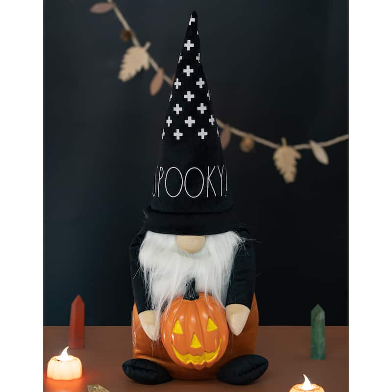 Rae Dunn HALLOWEEN Themed Gnomes - SPOOKY w/PUMPKIN