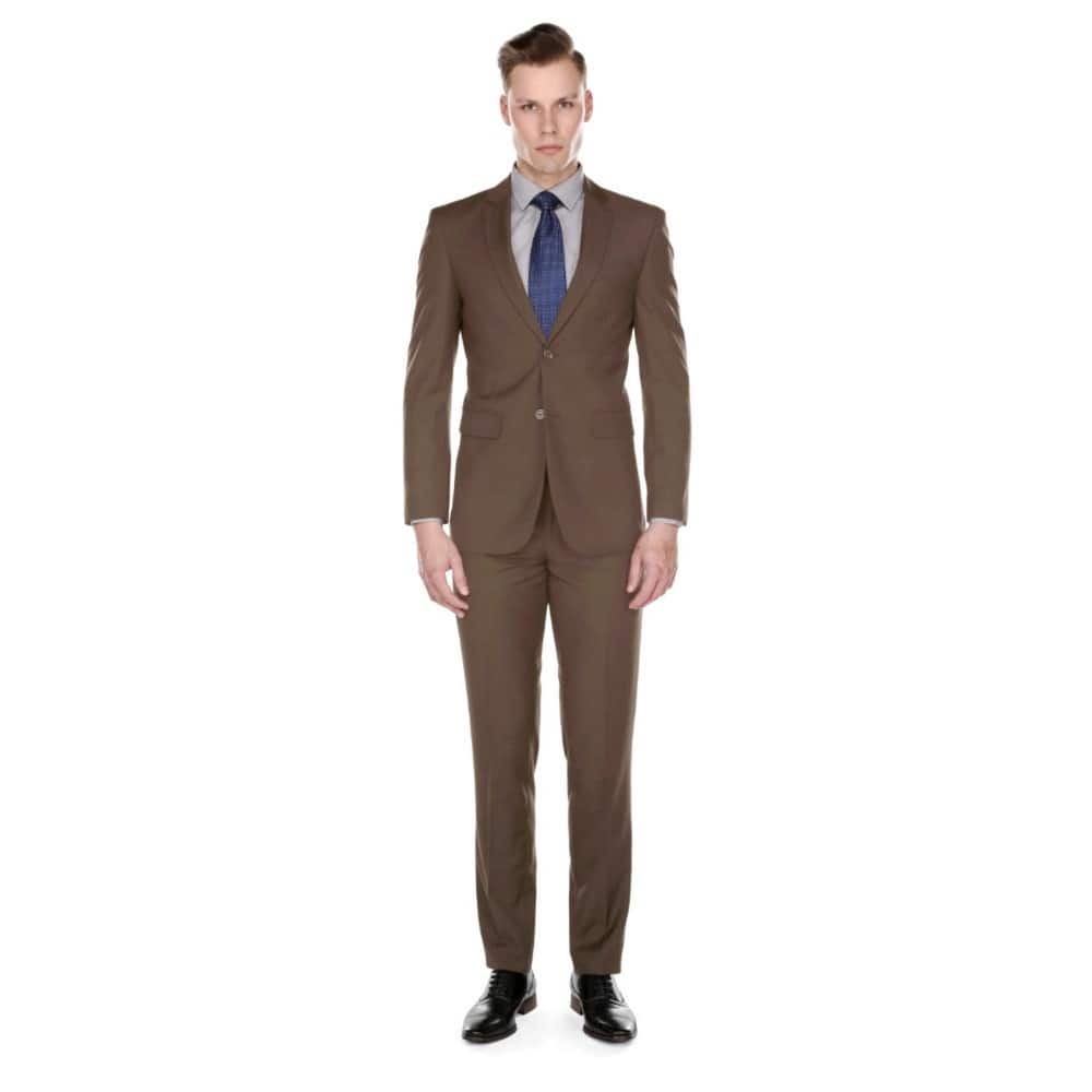 Braveman Men's Formal Two Piece 2-Piece Slim Fit Cut Suit Set