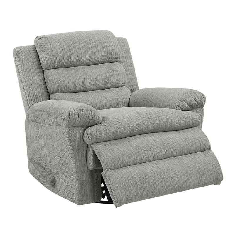 Sofiane 41" Microfiber Swivel Glider Recliner - Pull-Handle Motion