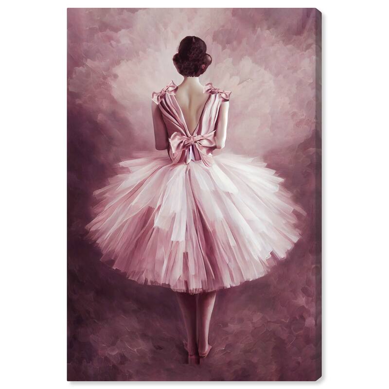 Wynwood Studio Fashion and Glam Ballerina III Brown and Traditional Wall Art Canvas Print