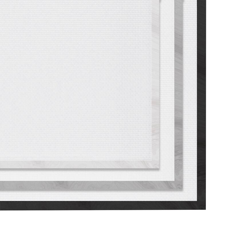 Stupell Minimal Monochrome Black Cat Peeking From Below Framed Art, 12 x 12, Design By Artist Jon Bertelli