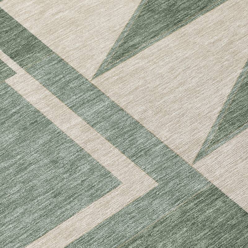 Machine Washable Indoor/ Outdoor Modern Crowley Chantille Rug