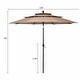 preview thumbnail 55 of 56, Gymax 10ft 3 Tier Patio Market Umbrella Aluminum Sunshade Shelter