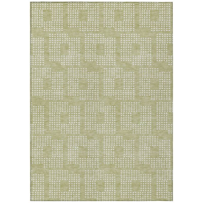 HomeRoots Geometric Transitional Rectangle Outdoor Rug