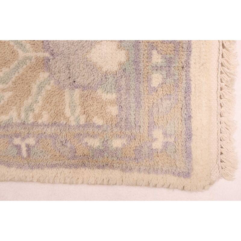 ECARPETGALLERY Hand-knotted Royal Oushak Ivory Wool Rug - 8'2 x 10'2