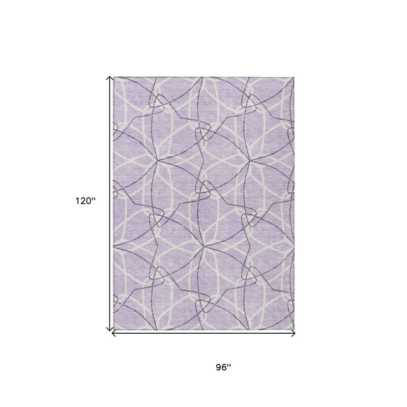 HomeRoots Geometric Modern Rectangle Outdoor Rug