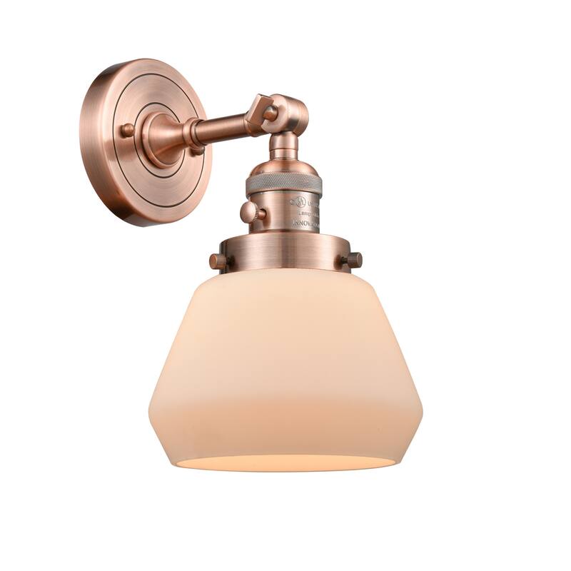 Innovations Lighting Fulton Single Light 11" Tall Bathroom Sconce with