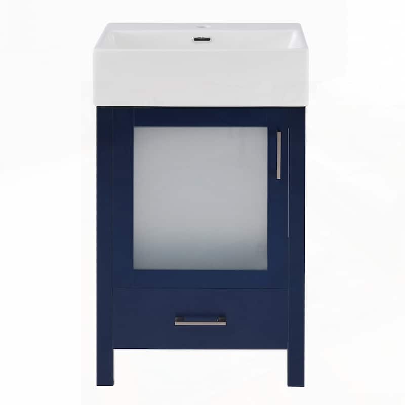 Bathroom Vanity with Ceramic Sink