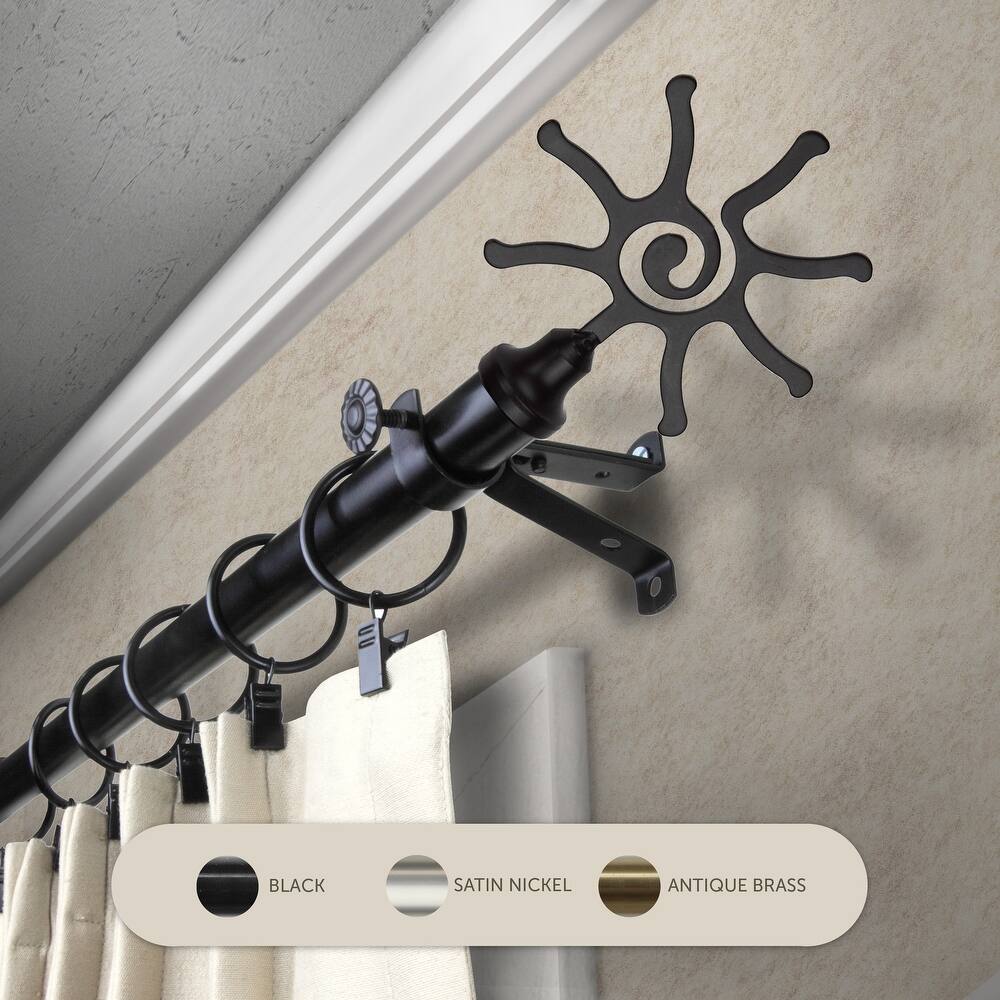 InStyleDesign Sedona Adjustable Curtain Rod 13/16 inch dia.