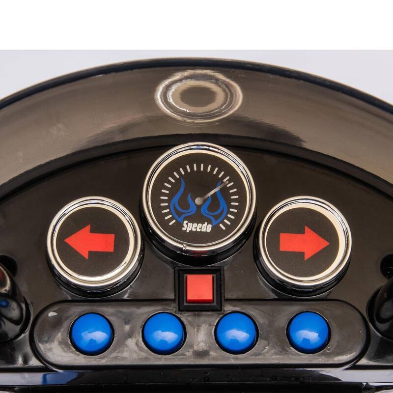 6V Kids Ride-On Motorcycle, 3-Wheel Chopper Motorbike with LED Lights, Horn, Electric Harley for Boys & Girls