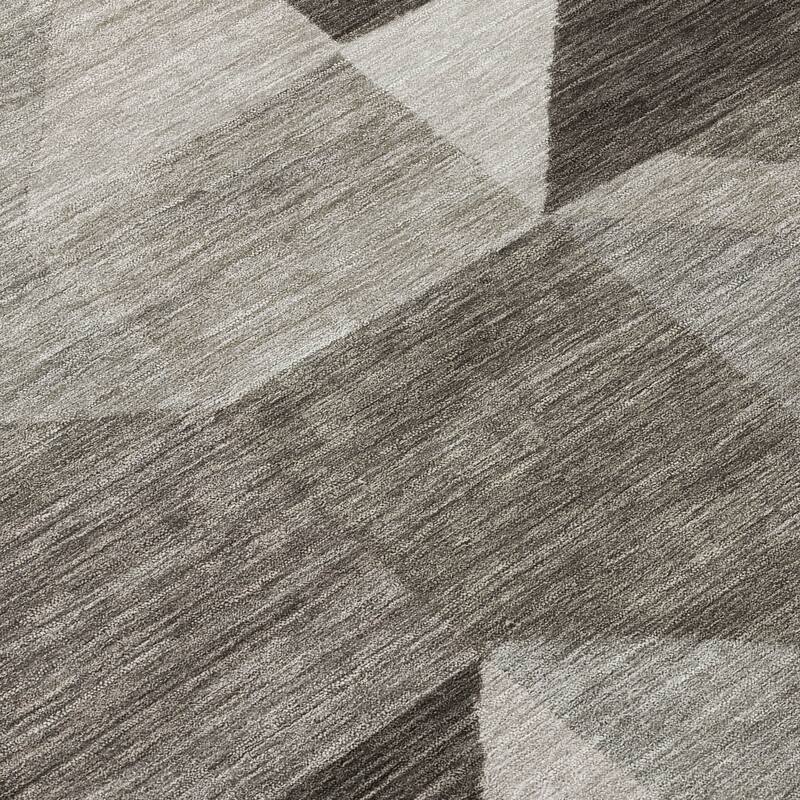 Machine Washable Indoor/ Outdoor Geo Rubi Chantille Rug