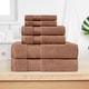 preview thumbnail 42 of 47, Superior Turkish Cotton 6 Piece Solid Plush Heavyweight Towel Set Taupe