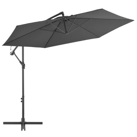 Cantilever Umbrella with Aluminum Pole 118.1" Anthracite