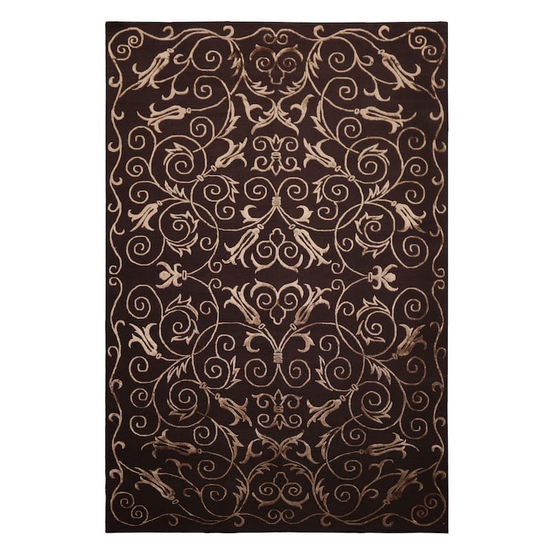 6x9 Hand Knotted New Zealand Wool Chocolate Tibetan Pile Rug - 6' x 9' - 6'  x 9'