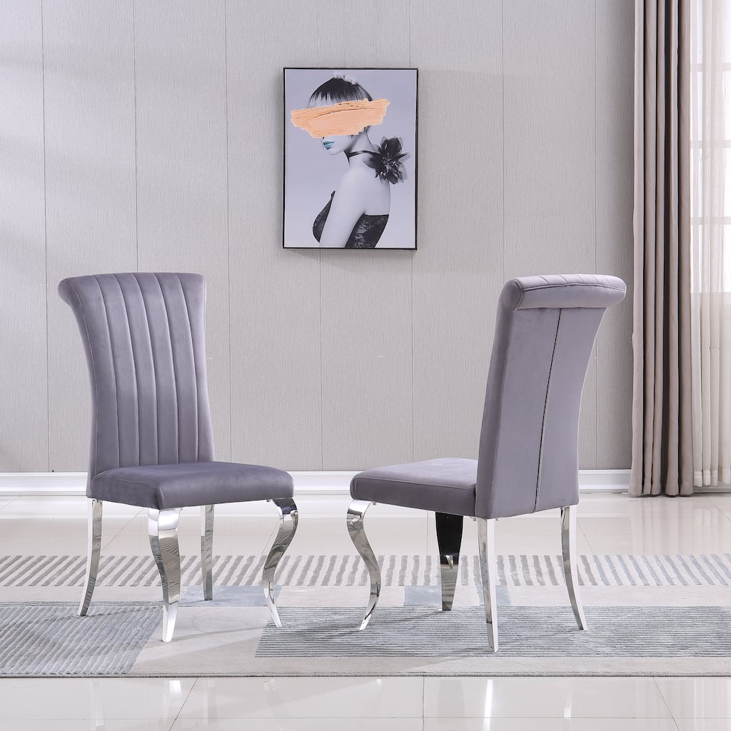 Modern Velvet Dining Chairs Set Of 2