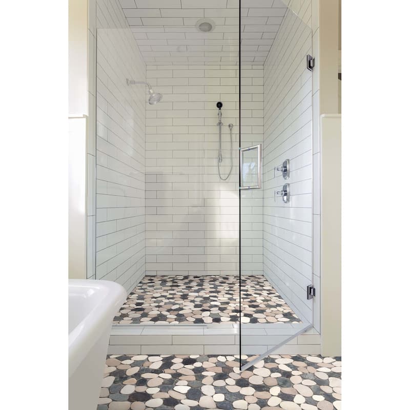 Cruz Bay Studio XS3P Sliced Pebble - 11" x 11" Pebble and Rock Floor