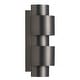 preview thumbnail 15 of 13, 2 - Light Steel Flush Mounted Ring Wall Sconce