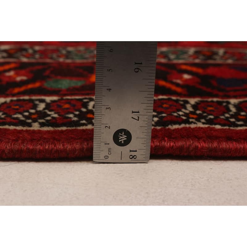 ECARPETGALLERY Hand-knotted Anatolian Vintage Red Wool Rug - 4'7 x 8'10
