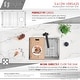 preview thumbnail 27 of 31, STYLISH 25 inch Stainless Steel 16G Workstation Undermount Kitchen Sink - 25" x 19" x 10"