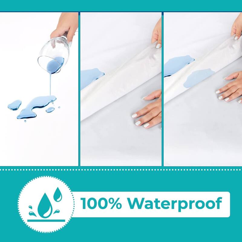 Bedding Zippered Encasement Mattress Protector - White