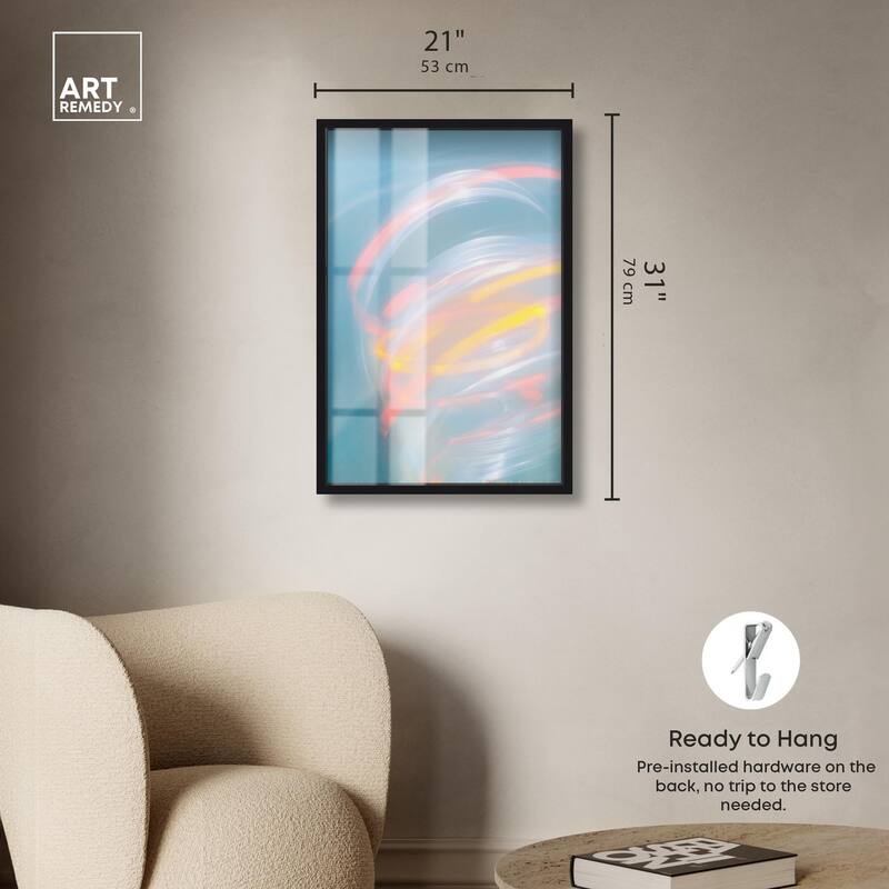 Swirling Light I Shadowbox by Art Remedy