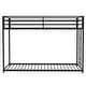 preview thumbnail 8 of 6, Twin over Twin Metal Bunk Bed with Ladders and Full-Length Guardrails