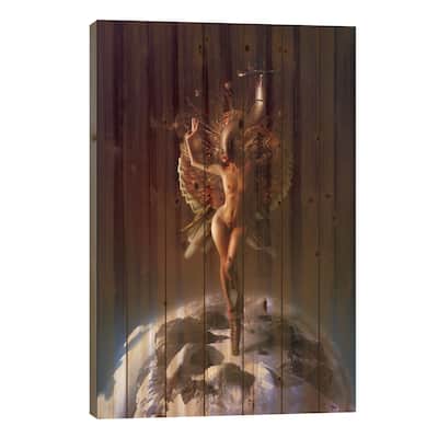 Heaven Print On Wood by Mario Sanchez Nevado - Multi-Color