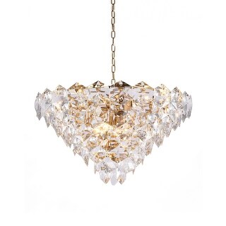 15-Light Gold Chandelier With Clear Crystal Accents - Bed Bath & Beyond ...