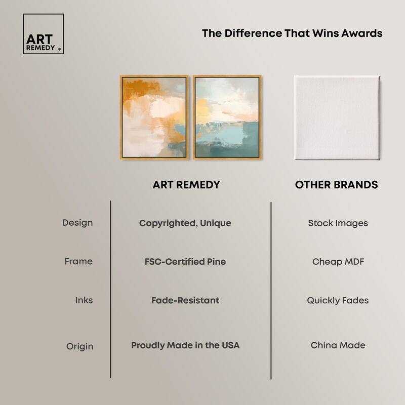 Muted Melody I Canvas Set of 2 by Art Remedy