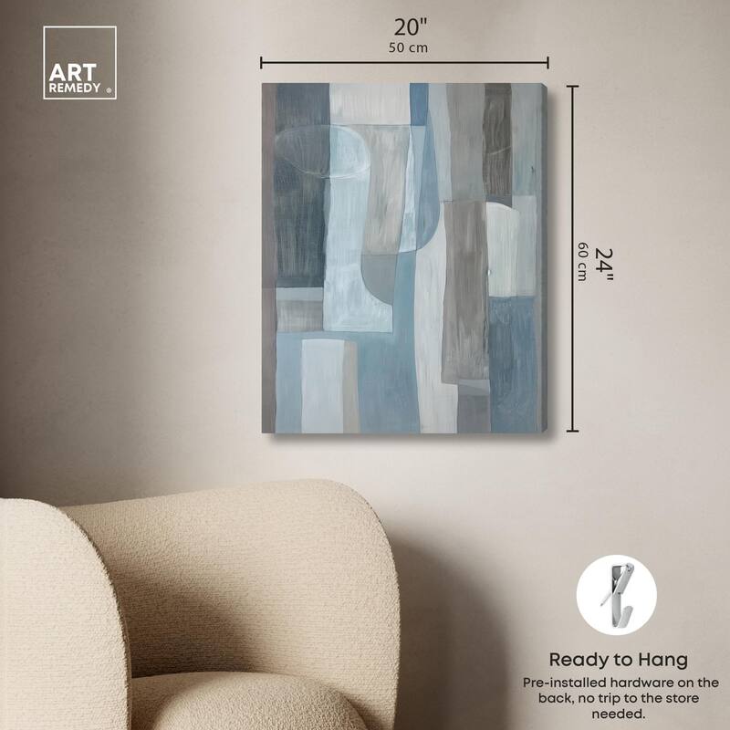 Tessellated Tones III Canvas by Art Remedy, Gallery Wrapped