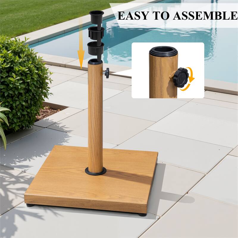 VredHom Outdoor Patio Market Umbrella Square Base Stand