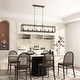 preview thumbnail 32 of 36, Modern Farmhouse 8-light 48In Rectangle Linear Chandelier for Dining Room with UL Certified