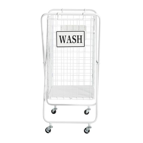 Metal Laundry Basket With Wheels And Wash Sign 16 X 23 X 32 On Sale Overstock 32123632 In an ancient farmhouse , from colonial times you may come across a metal. usd