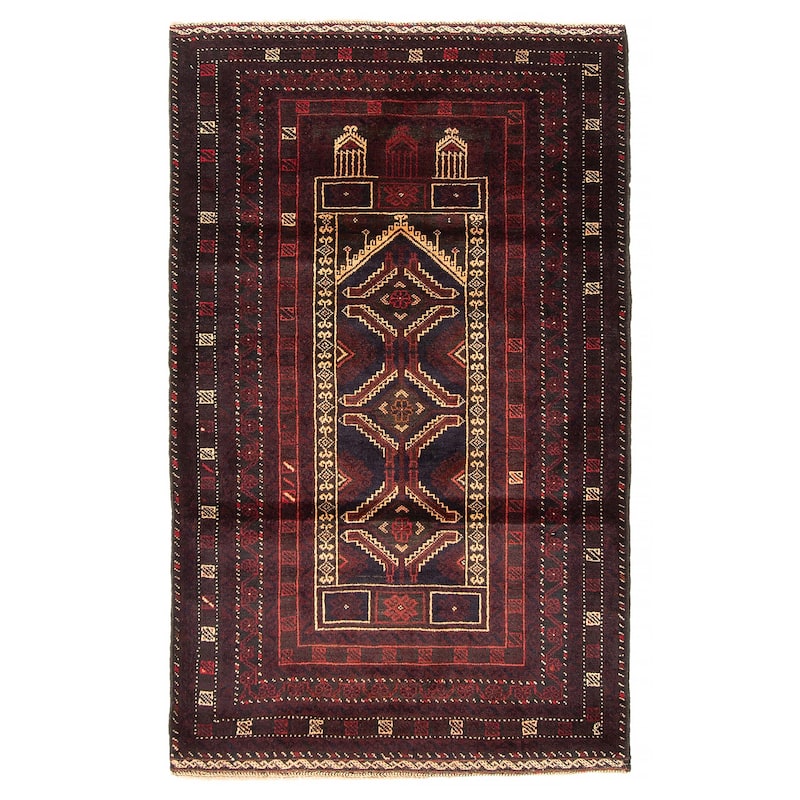 Teimani Beige Rug 3'1" x 5'2" - 3'1 x 5'2 - Beige - 3'1 x 5'2