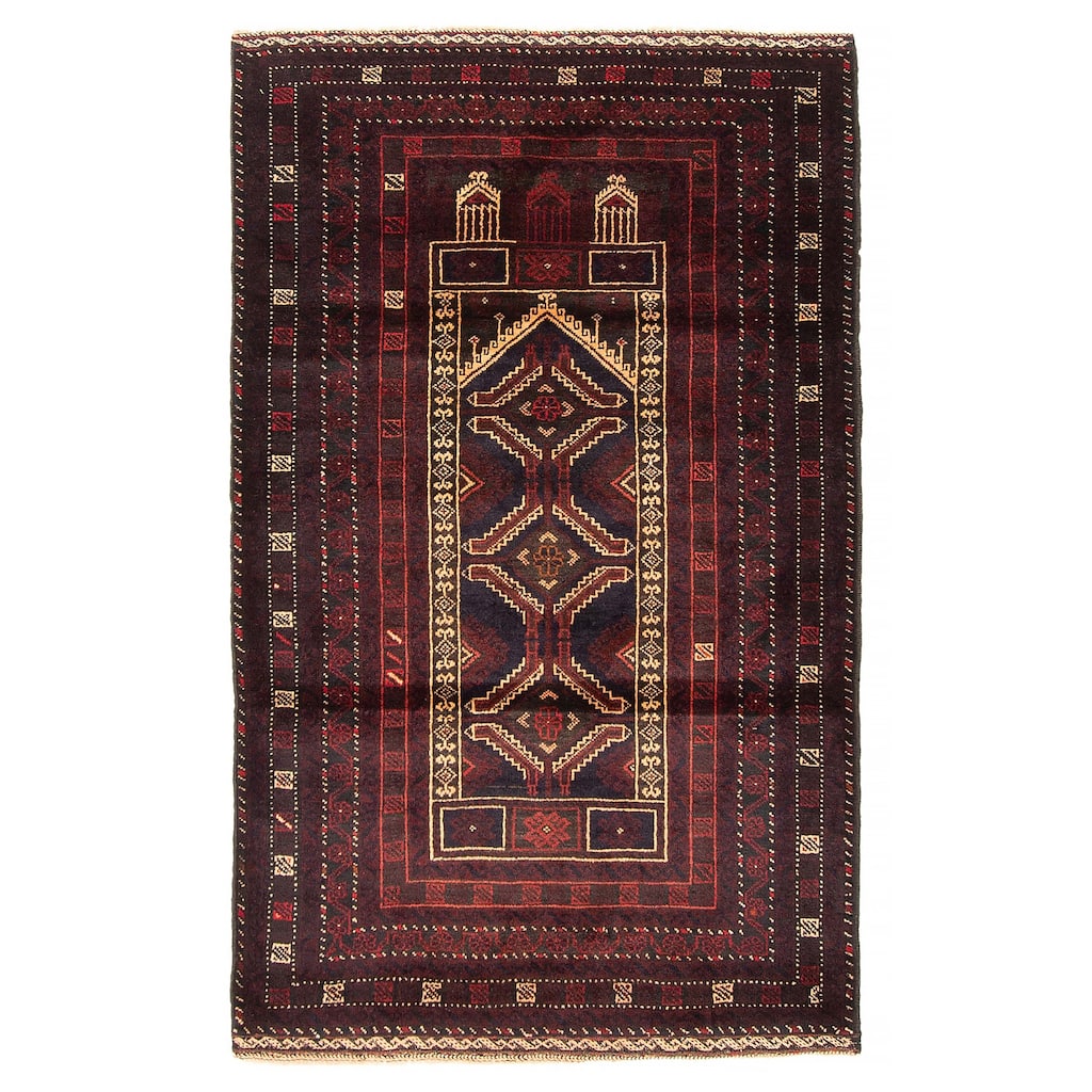 Teimani Beige Rug 3'1" x 5'2" - 3'1 x 5'2
