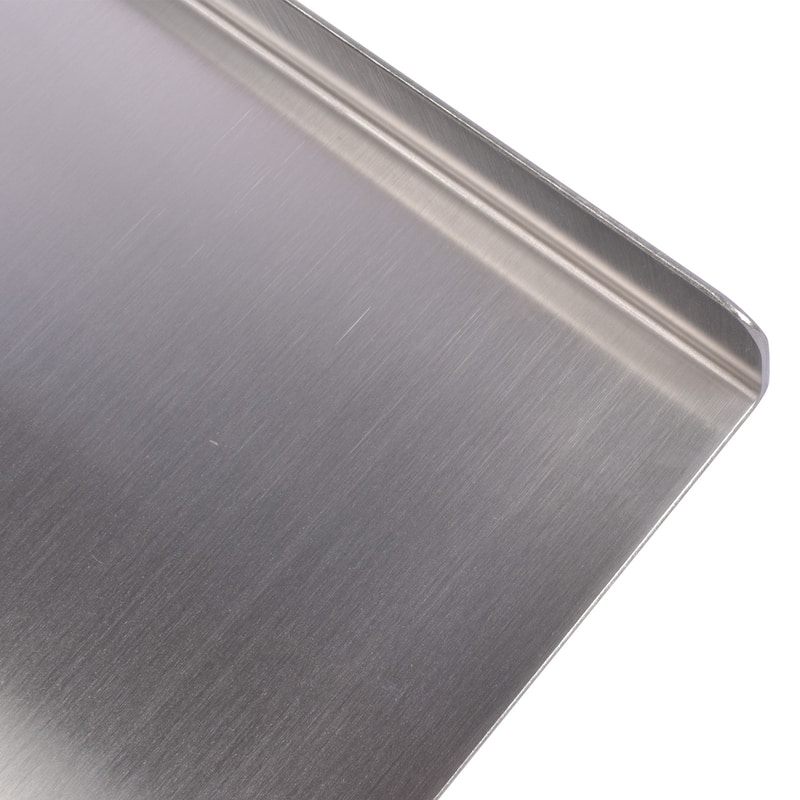 Heavy Duty Multi-Purpose Stainless Steel Cutting Board with Non-Slip L-Edge for Vegetables and Dough