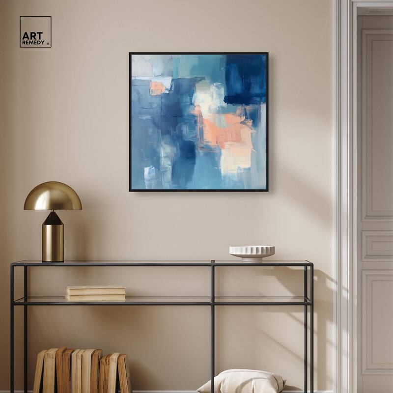 Whispering Blue II Canvas by Art Remedy
