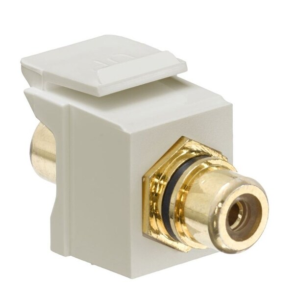 Snap in RCA Jack Ivory with Black. Opens flyout.