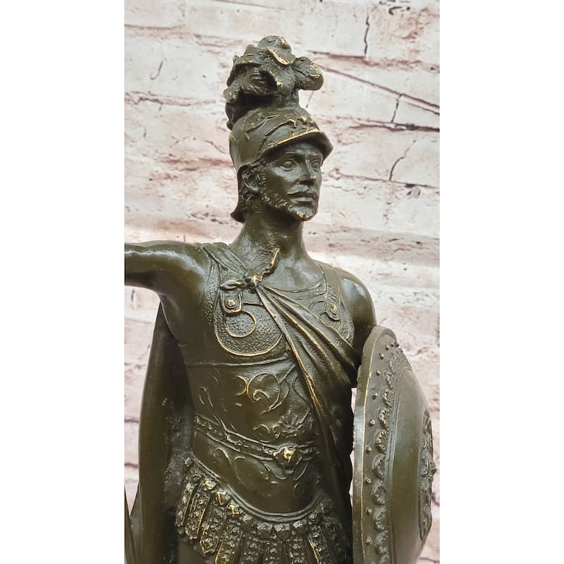King Leonidas Greek Spartan Warrior Achilles - Bronze Hero Sculpture Statue
