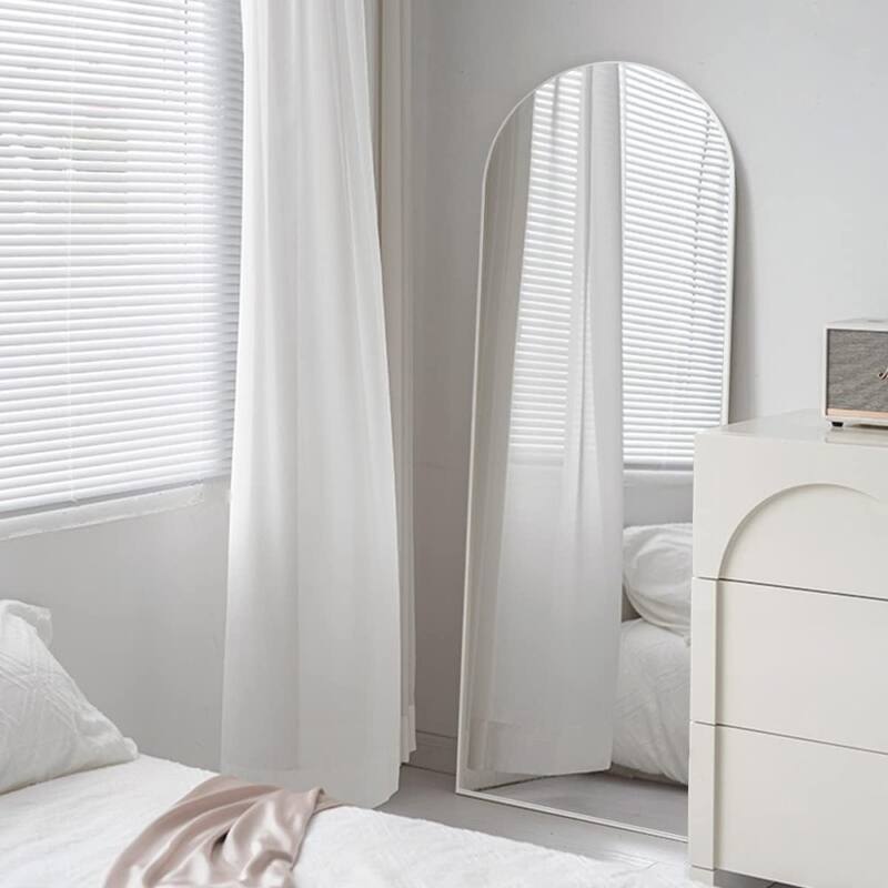 63'' x 20'' Aluminium Alloy Arch Full Length Mirror with Stand