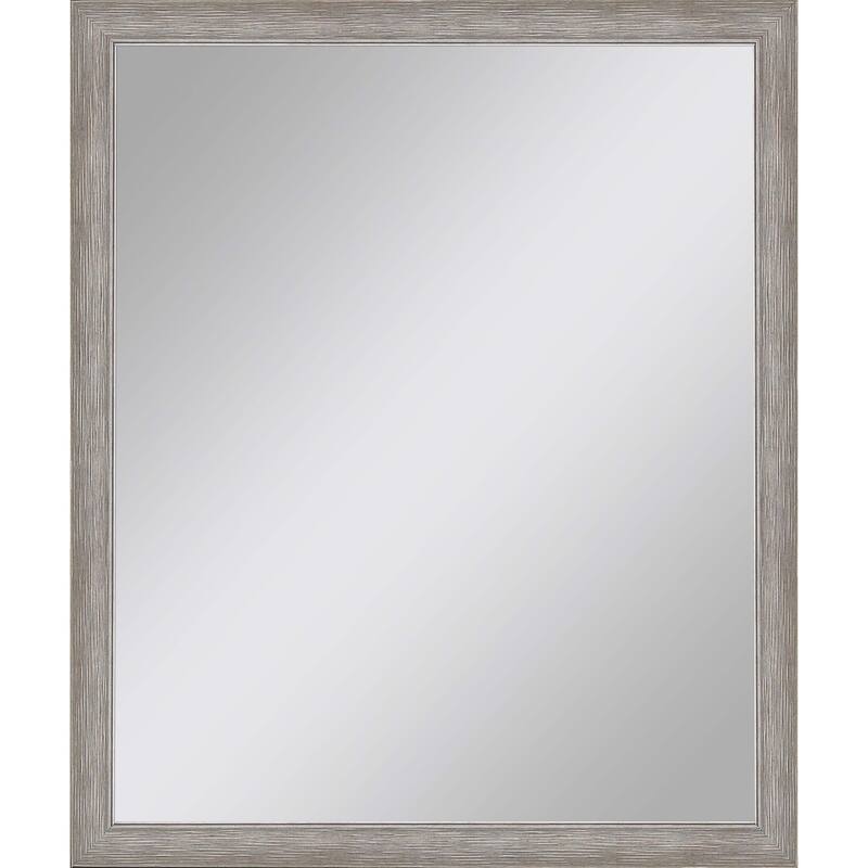 HomeRoots 32" Silver Framed Accent Mirror - 26.00 in. x 32.00 in. x 2.00 in.
